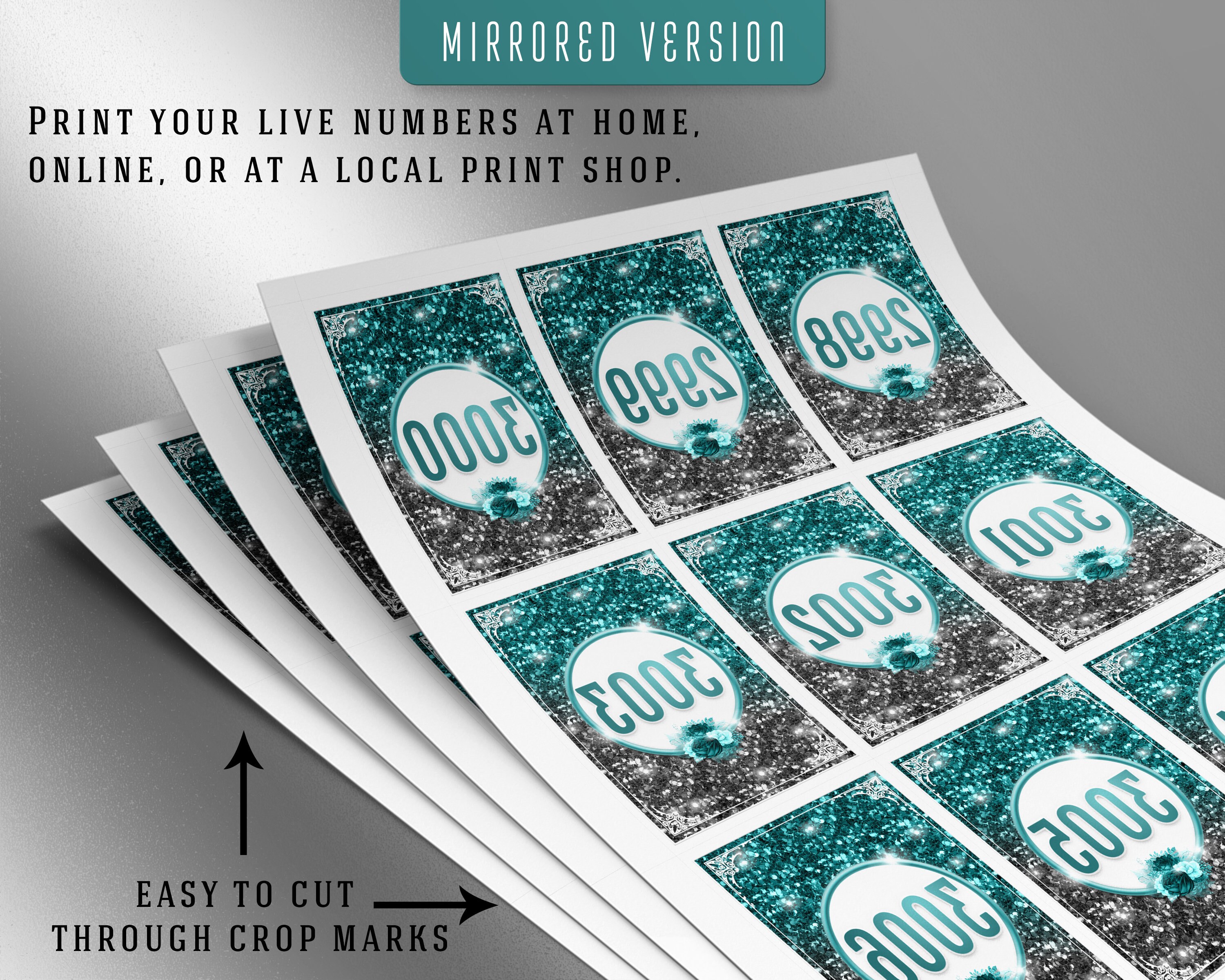 3000 Printable Facebook Live Numbers Sale Tags Cards Normal - Etsy