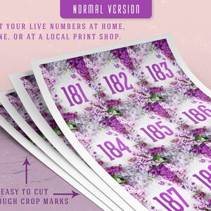 Floral Facebook Live Sale Numbers, Live Tags, Printable Facebook Live ...