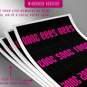 3000 Printable Facebook Live Numbers Facebook Live Number - Etsy