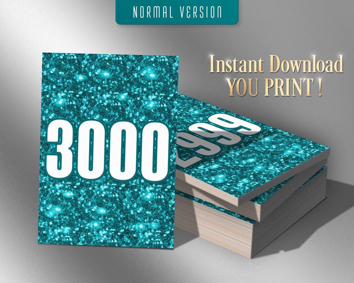 3000 Printable Facebook Live Numbers Number Cards Sale Tags - Etsy