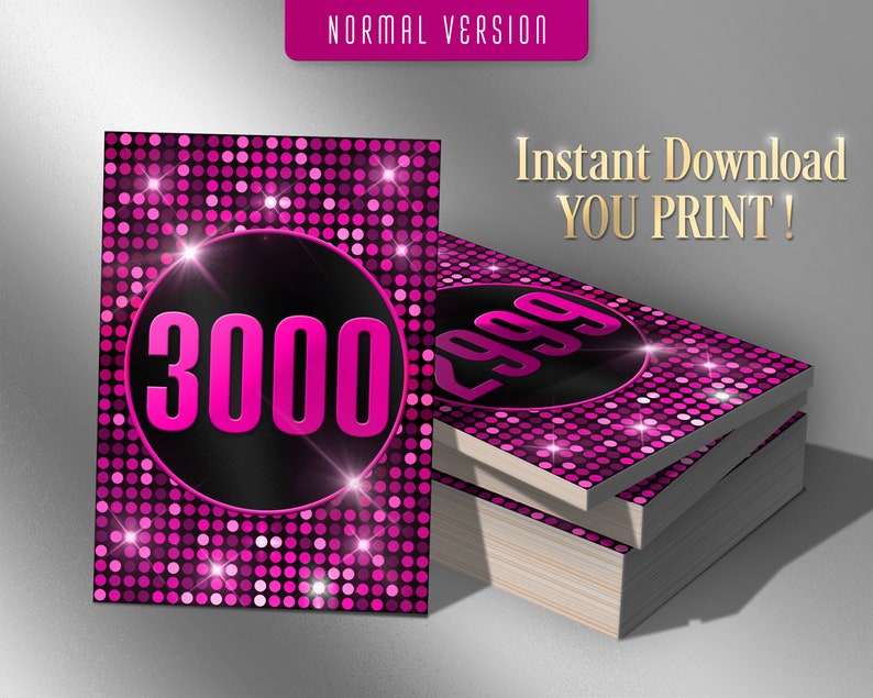 3000 Printable Facebook Live Numbers Live Cards Live Sale - Etsy