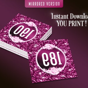 Live Sale Number Tags Facebook, Square Live Tags, Printable Facebook ...