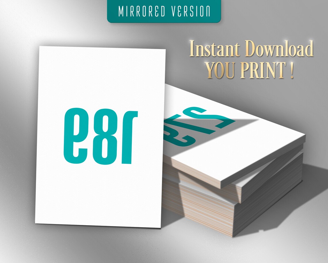 Facebook Live Sale Numbers Live Numbers Normal Mirrored | Etsy