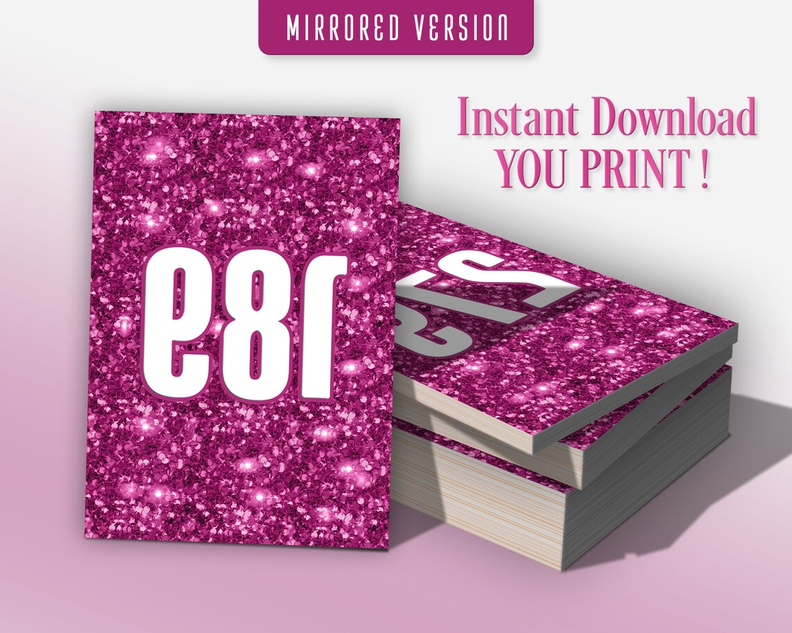 Facebook Live Number Cards Facebook Live Numbers Live Number - Etsy