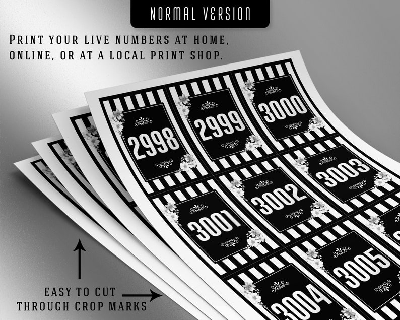 3000 Printable Facebook Live Numbers Facebook Live Number - Etsy