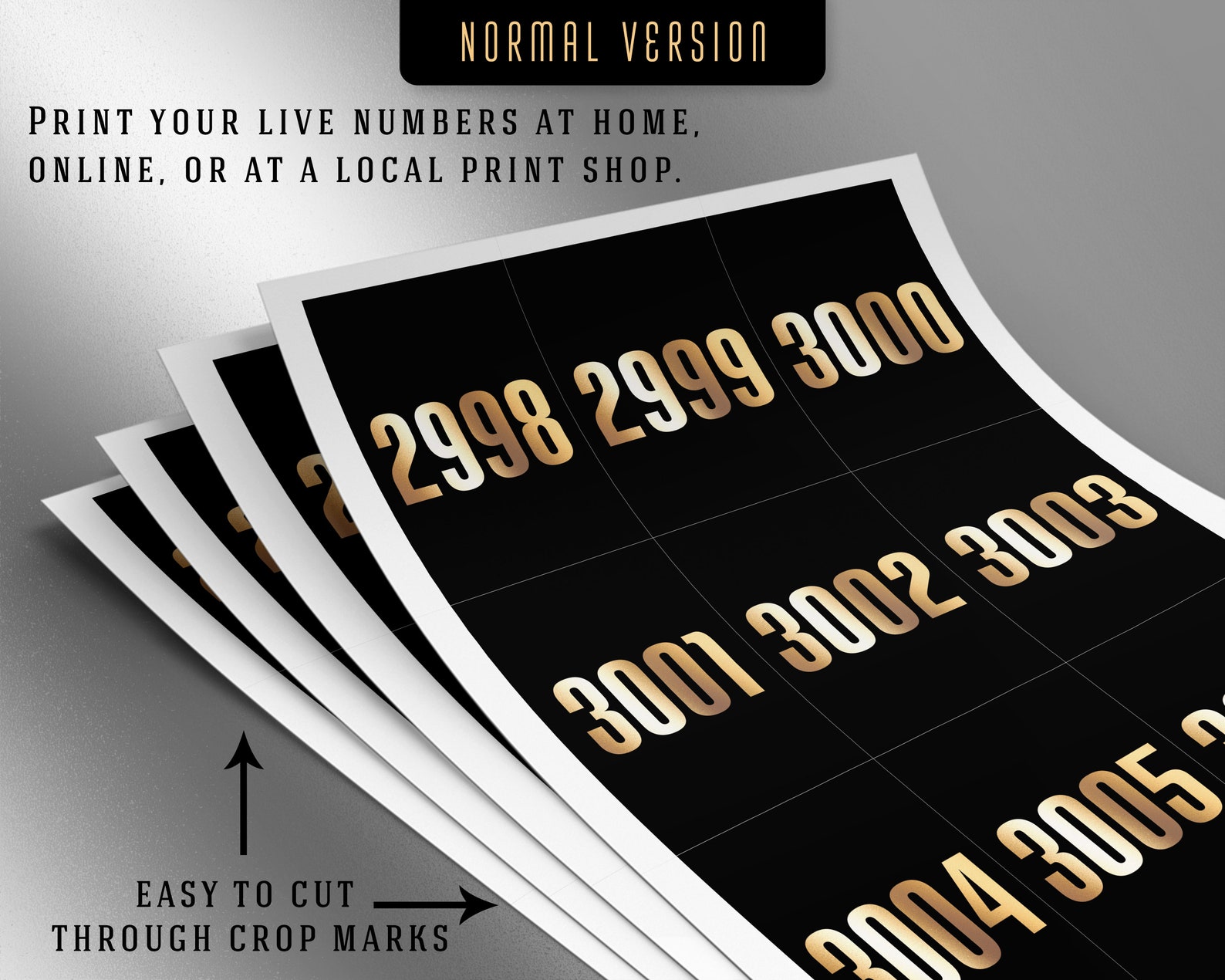 3000 Printable Facebook Live Numbers Facebook Live Number - Etsy