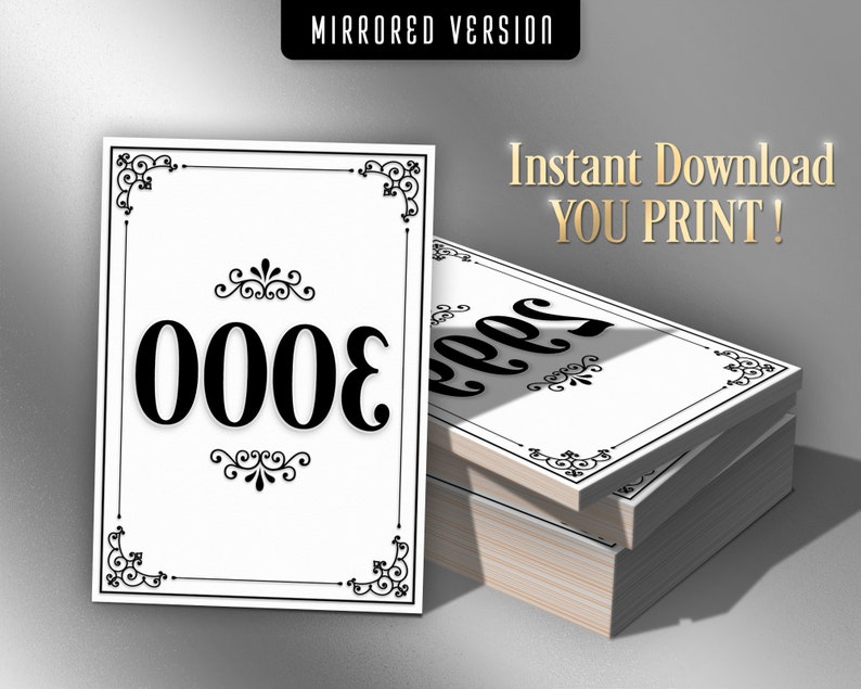 3000 Printable Facebook Live Sale Numbers Live Numbers - Etsy