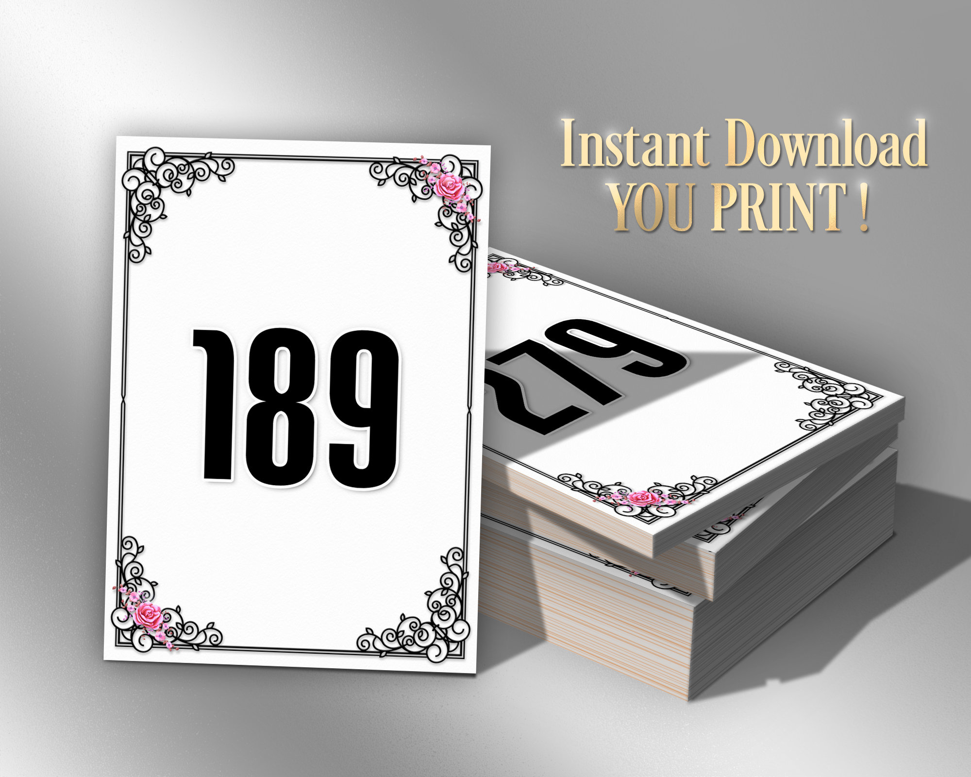 Printable Numbers, Facebook Live Sale Numbers, Live Numbers, Normal ...