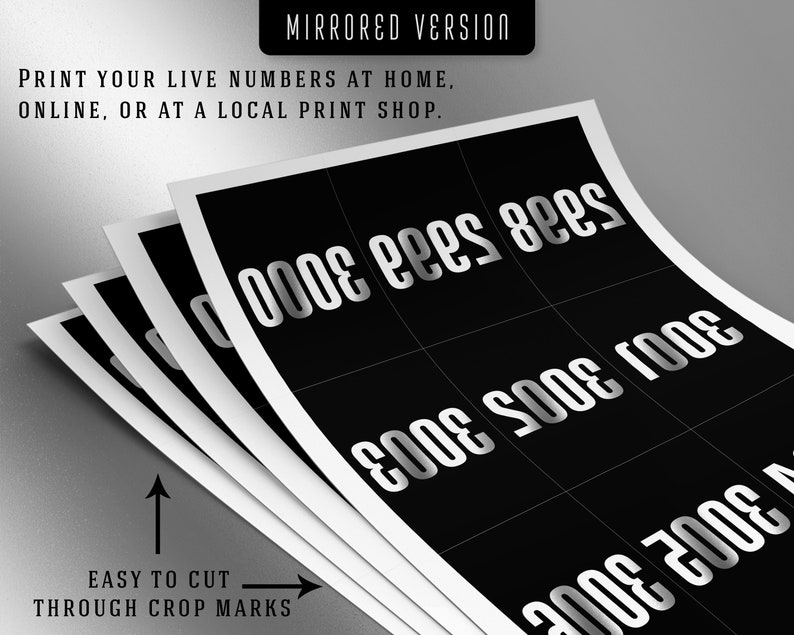 3000 Printable Facebook Live Numbers Facebook Live Number - Etsy