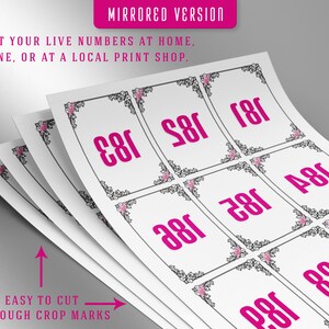 Numbers Facebook Live Sale Numbers Live Numbers Normal - Etsy