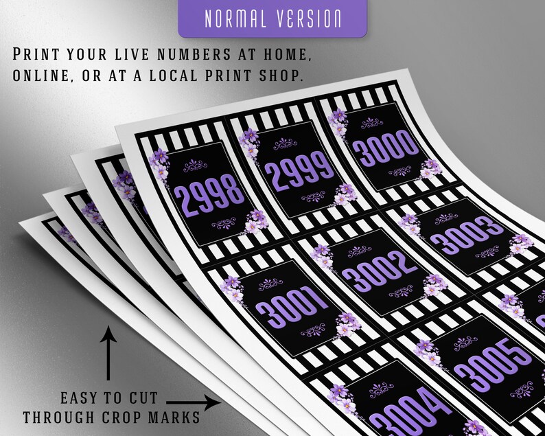 3000 Printable Facebook Live Numbers Facebook Live Number - Etsy