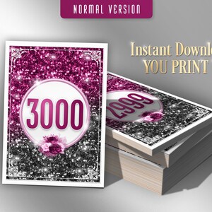 3000 Printable Facebook Live Numbers, Facebook Live Number Cards,sale ...