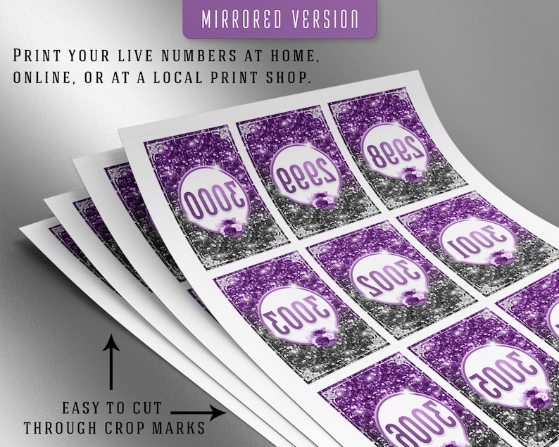 3000 Printable Facebook Live Numbers Sale Tags Cards Normal Etsy