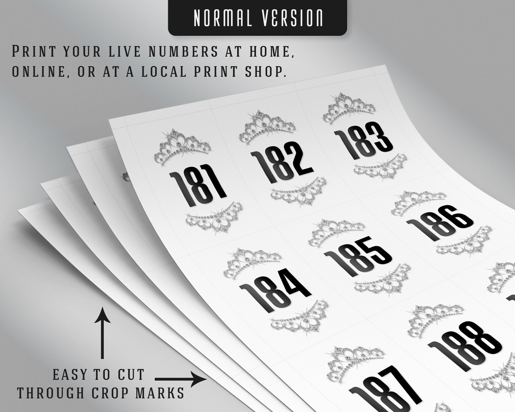 Live Sale Numbers, Facebook Live Numbers, Facebook Live Number Cards ...