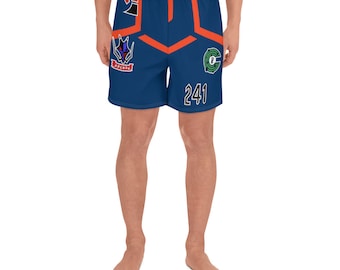 Raihan - Pantalones cortos atléticos para hombre espada y escudo