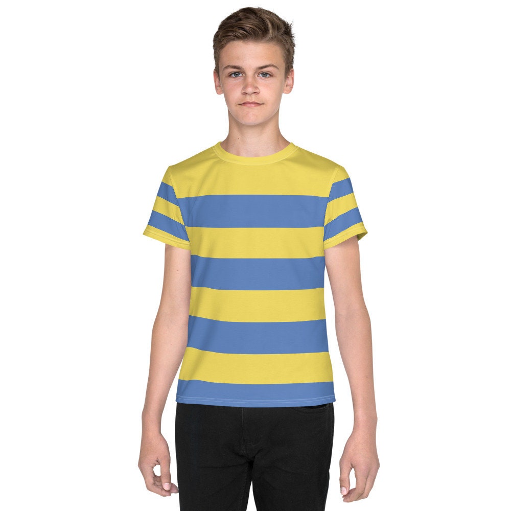 Deerose Kids Short Sleeve Striped T-Shirt Crew Neck Boy Girls Tee Top 5-12 Years 