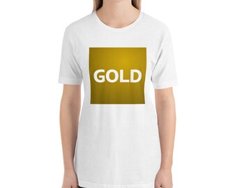 Gold-print Tee - New Horizons Unisex T-shirt - Etsy