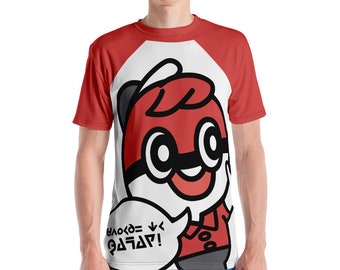 Poke Ball Guy Camiseta Casual – Camiseta para Hombres Espada y Escudo