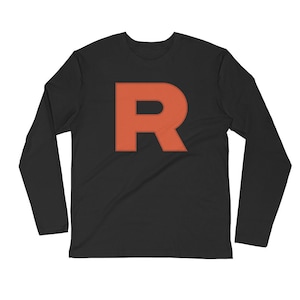 Camicia a maniche lunghe Pure Black Team Rocket