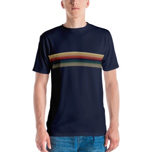 13th Doctor Stripes Blue Men's T-Shirt