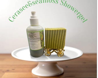 Cerasee Shower & Seamoss Body Wash Glow Skin repairs great For Acne’s Eczema’s Deep Skin Problems