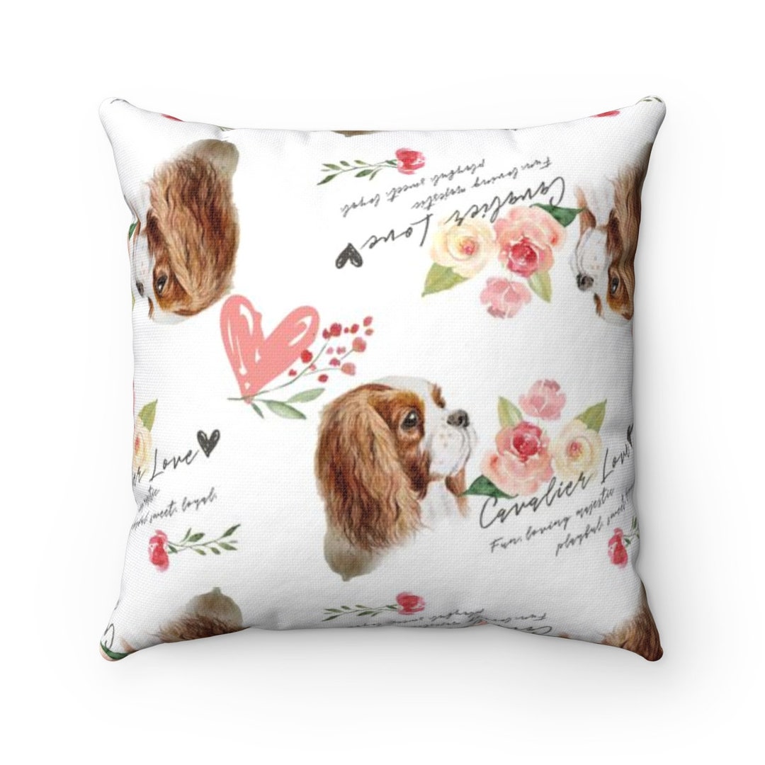 Blenheim Cavalier King Charles Spaniel Throw Pillow Couch - Etsy