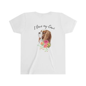 KIDS Short Sleeve T-shirt blenheim cavalier king charles tshirt for kids, youth shirt