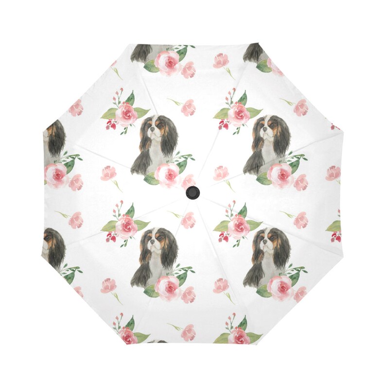 Umbrella Tri Color Cavalier King Charles Spaniel Umbrella Etsy