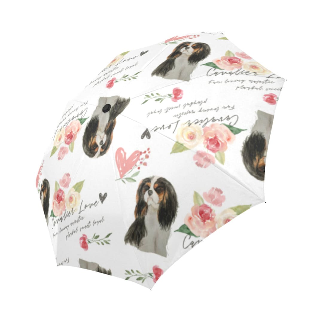 Umbrella Tri Color Cavalier King Charles Spaniel Umbrella Etsy