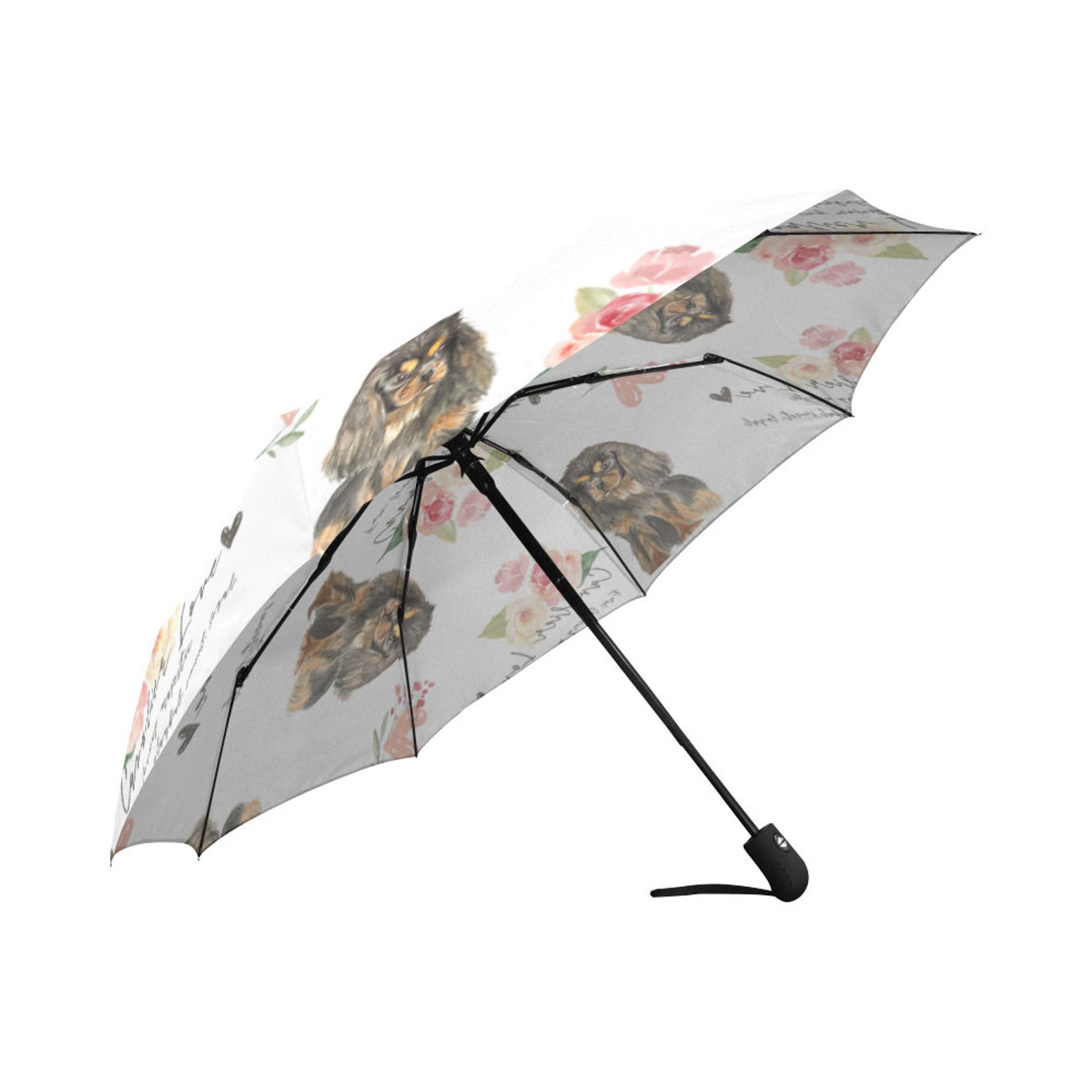 Umbrella Black and tan Cavalier King Charles Spaniel Etsy