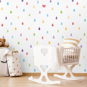 Kids Room Colorful Wallpaper, Peel and Stick Wallpaper, Room Decor Nursery Wallpaper, Mural Wallpaper, Art Deco Wallpaper, Vinyl Wallpaper