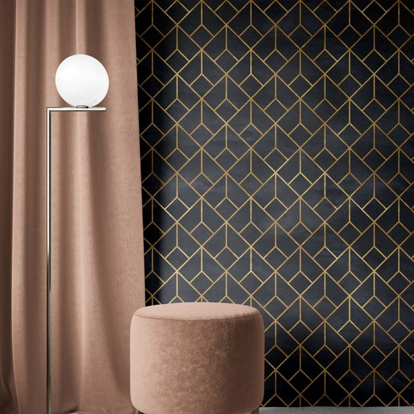 Geometric Wallpaper Etsy