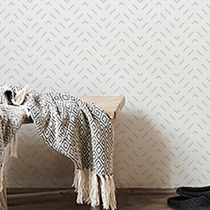 Peel and Stick Wallpaper Geometric Modern Removable Wallpaper Black & Gray, Odour Free, Washable WallPaper for Wash Room