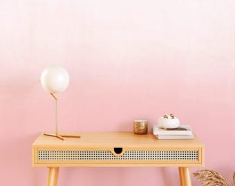 Abstract Wallpaper in Peel and Stick Featuring Pink Ombre Watercolor Removable Wall Mural for Home Kids Nursery