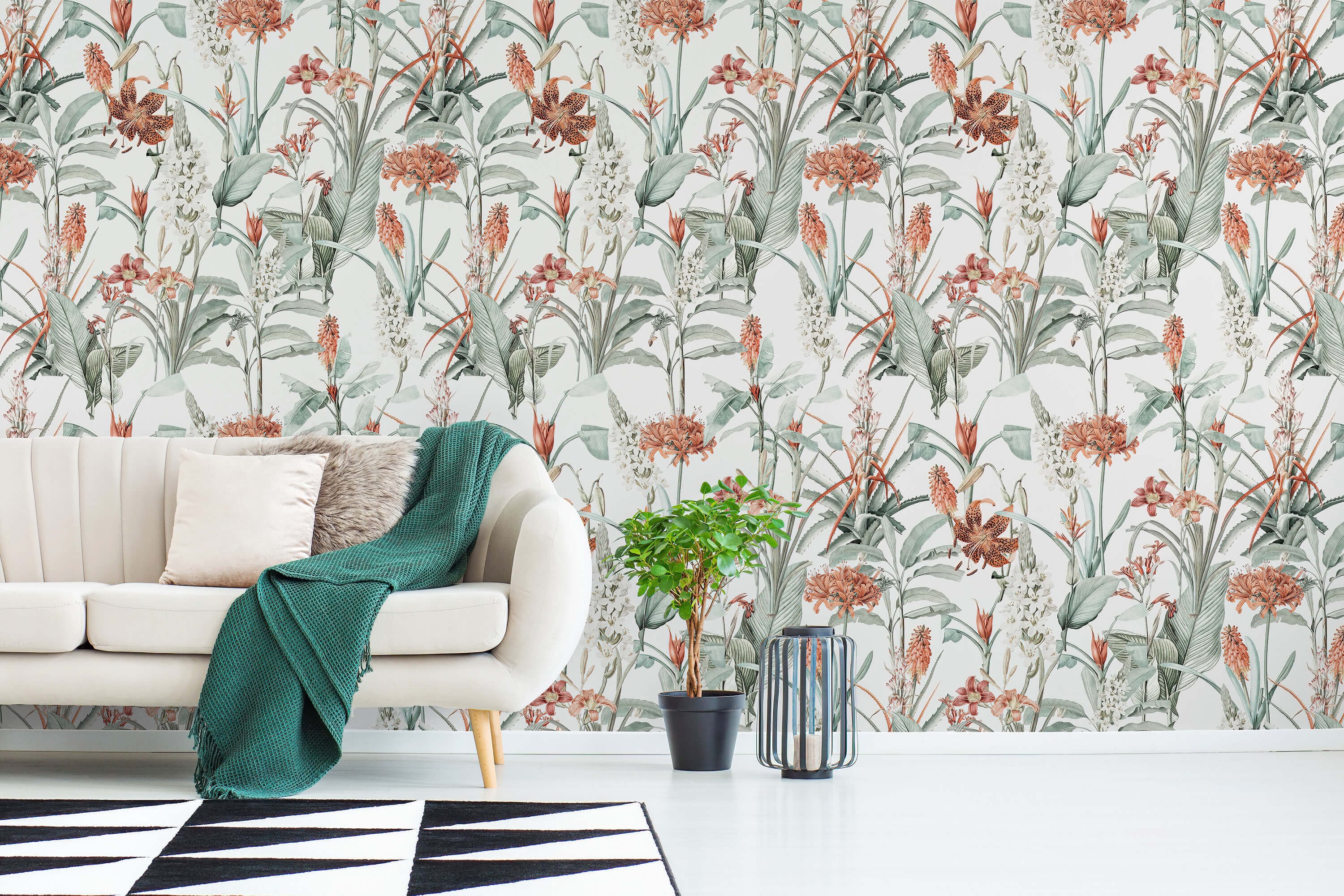 Vintage Botanical Wallpaper Peel and Stick Floral and - Etsy