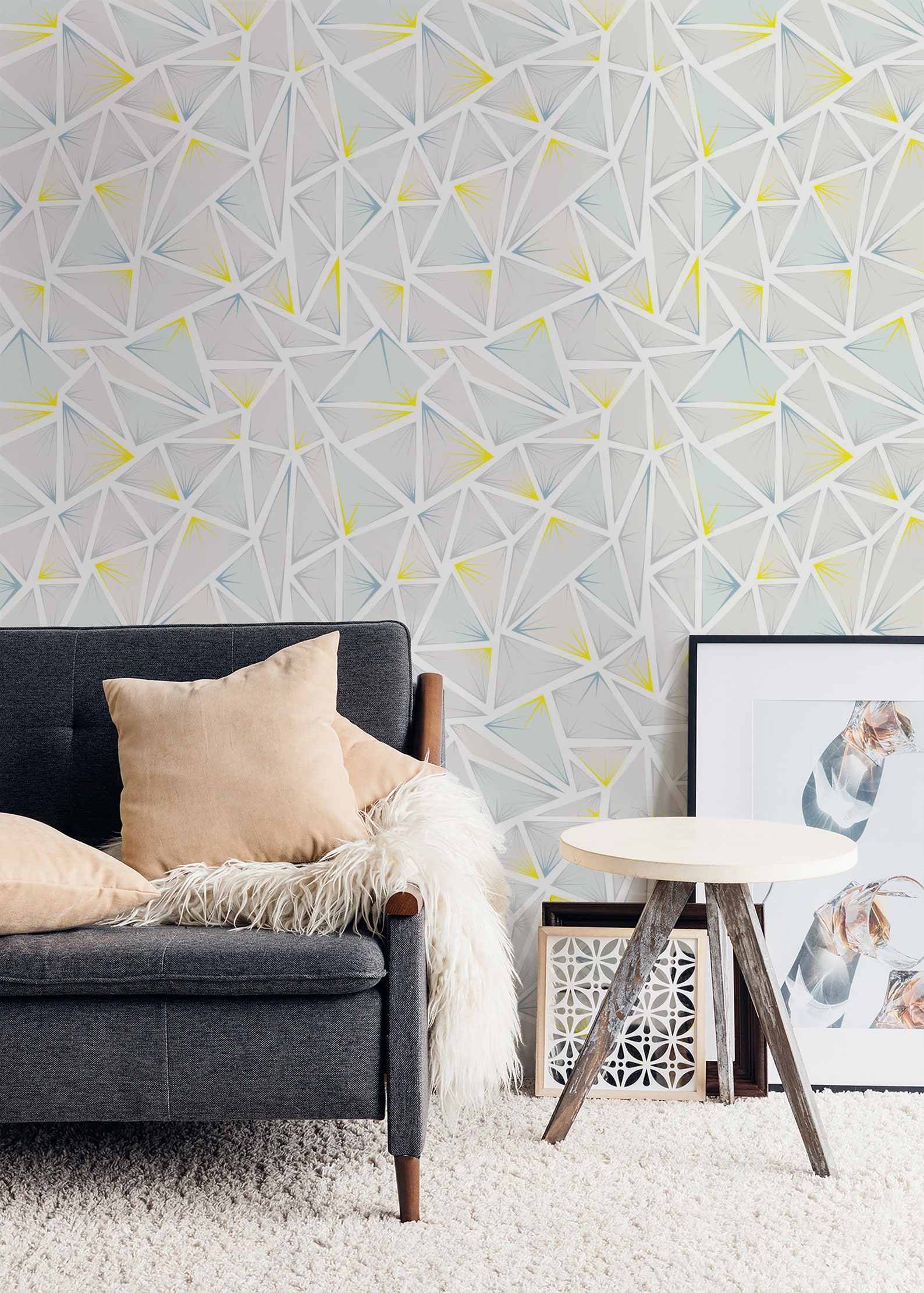 Peel and Stick Wallpaper Geometric Modern Removable Wallpaper | Etsy