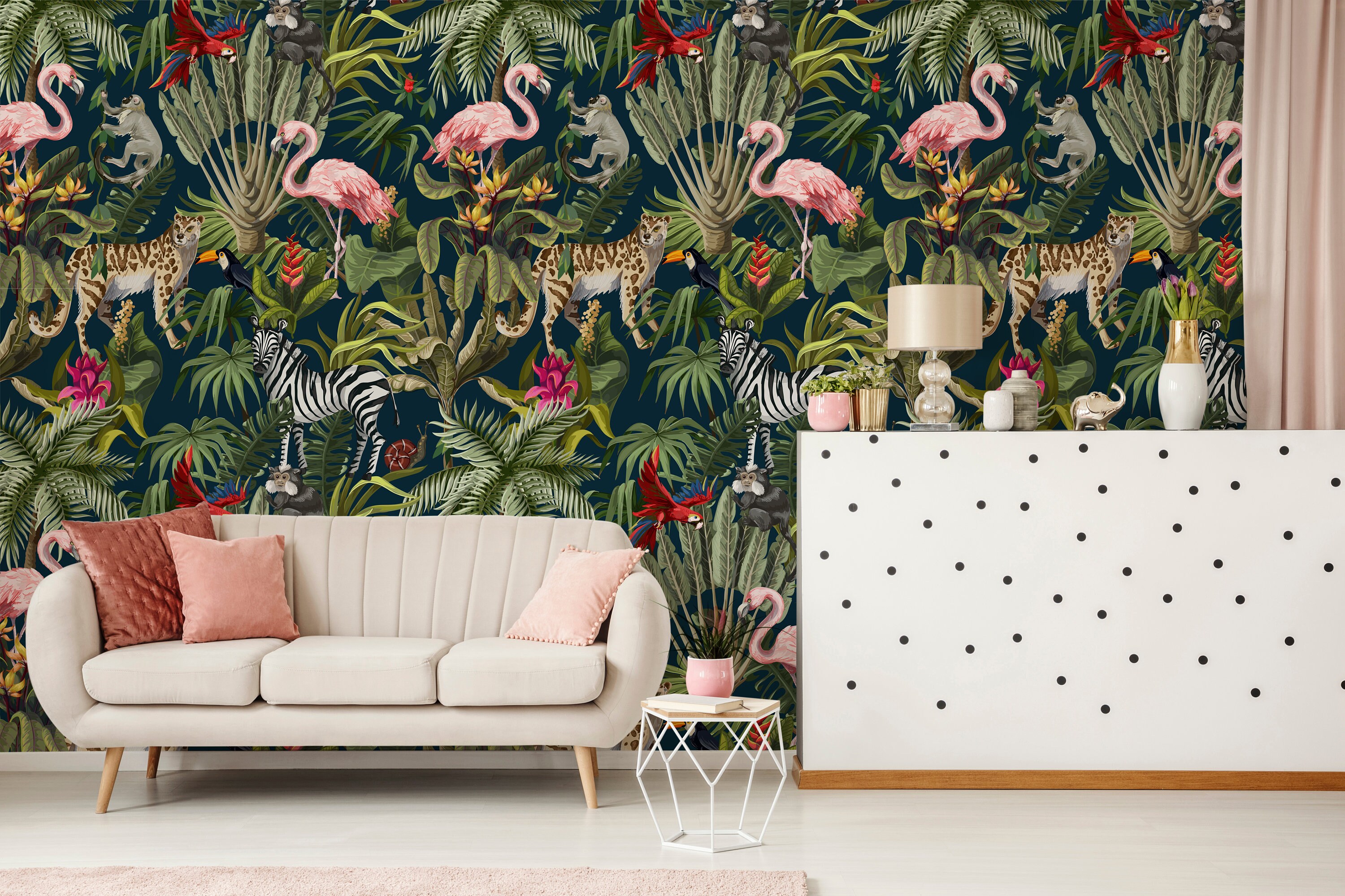 Peel and Stick Wallpaper Tropical Wallpaper For Home Decor | Etsy España