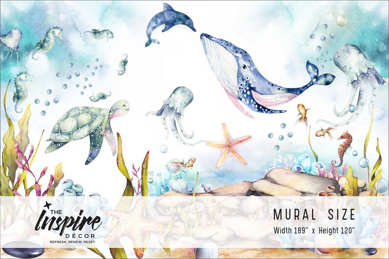 Under the Sea Nursery Wallpaper Children's Removable Etsy UK