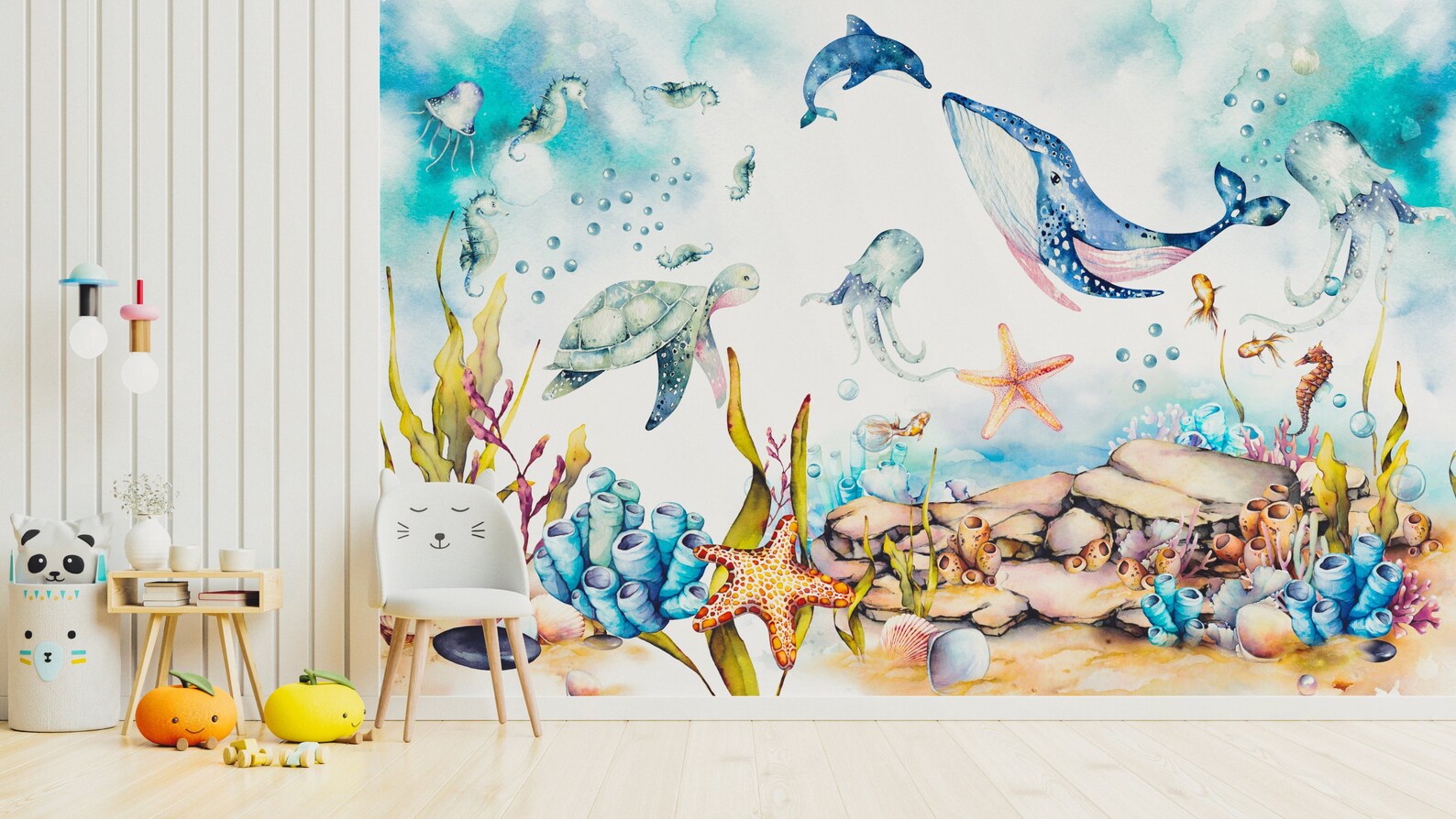 Under the Sea Nursery Wallpaper Children's Removable Etsy Canada