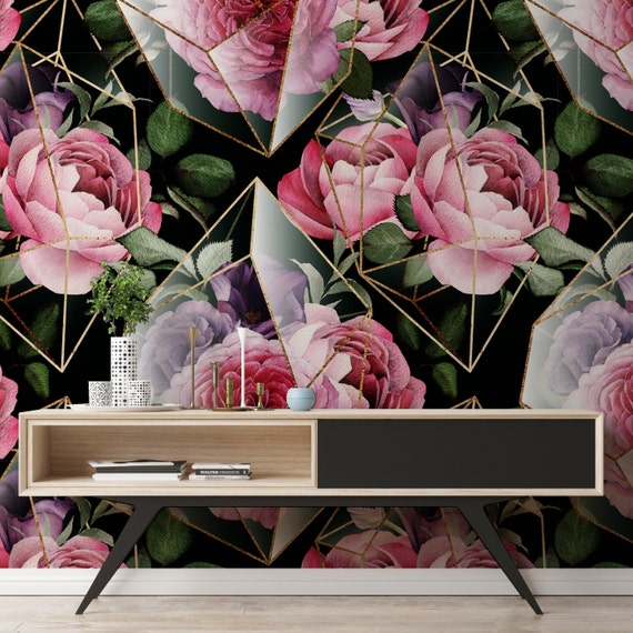 Moody Floral Peel and Stick Wallpaper