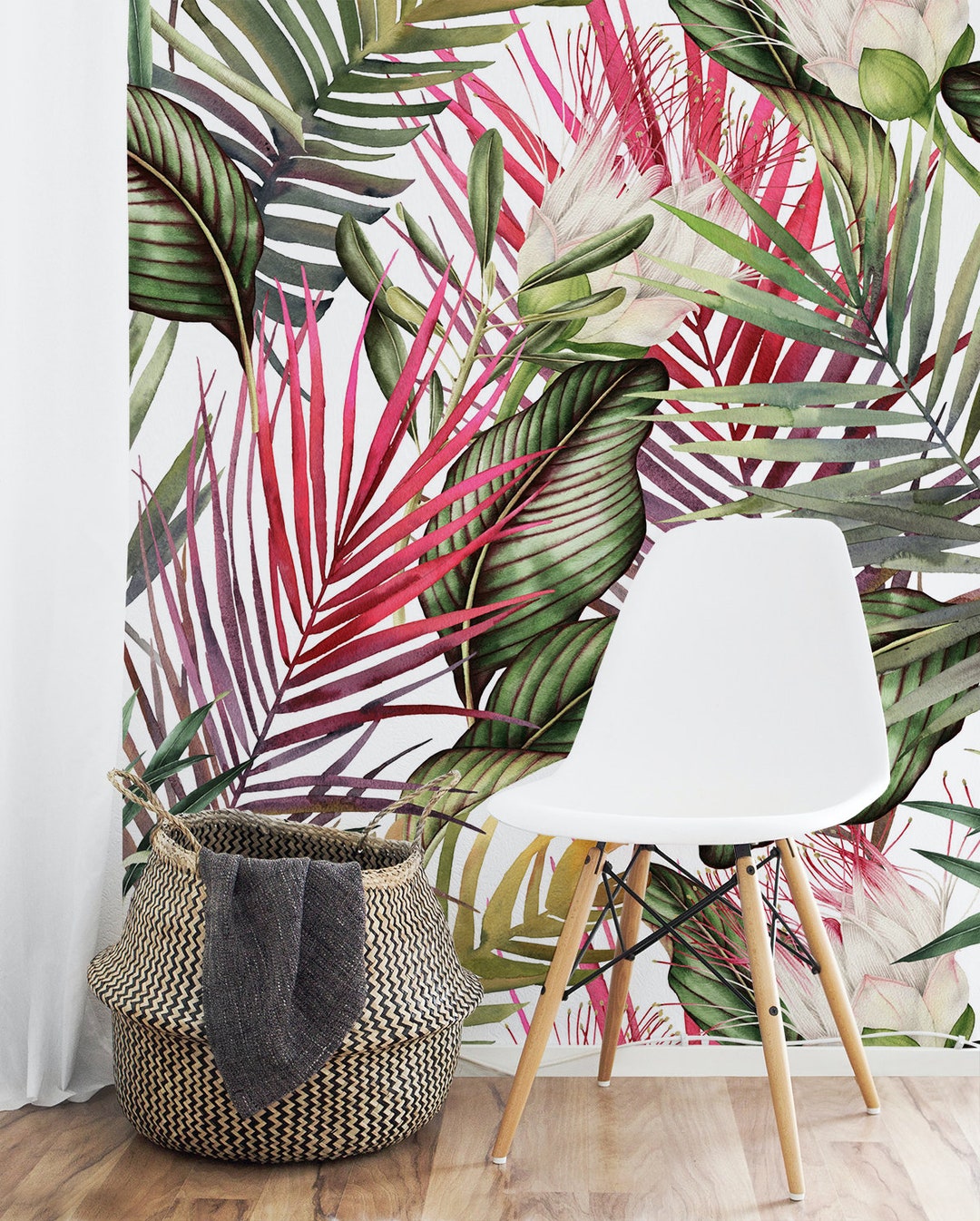 Peel and Stick Wallpaper, Removable Tropical Wallpaper Custom, Odour