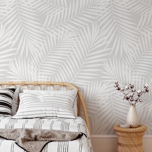 Peel and Stick Palm Wallpaper, Wall Decor, Wall Art, Home Decor Wallpaper for Living Room, Palm Leaf Removable Wallpaper, Wallpaper Mural