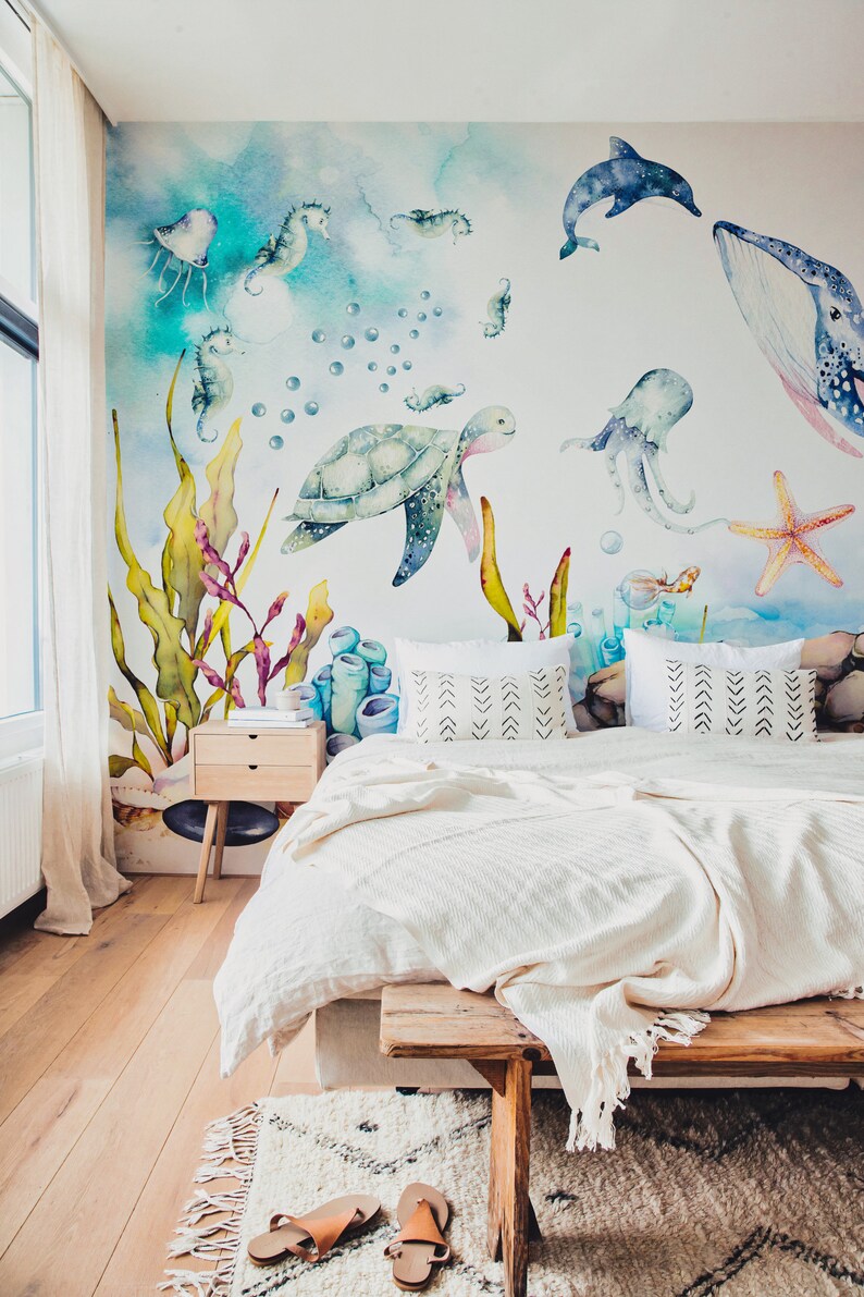 Under the Sea Nursery Wallpaper Children’s Removable - Etsy Canada