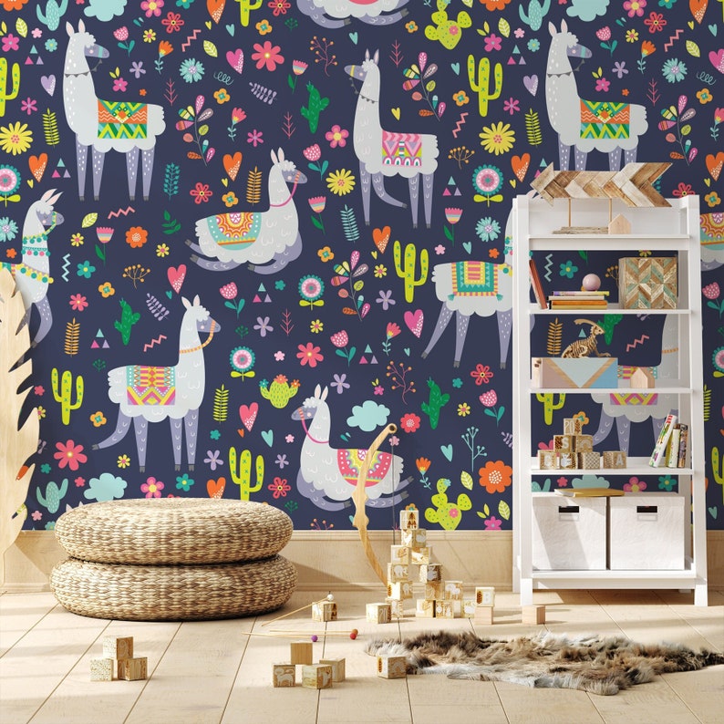 Peel & Stick Wallpaper Nursery Wallpaper for Kids Room Etsy