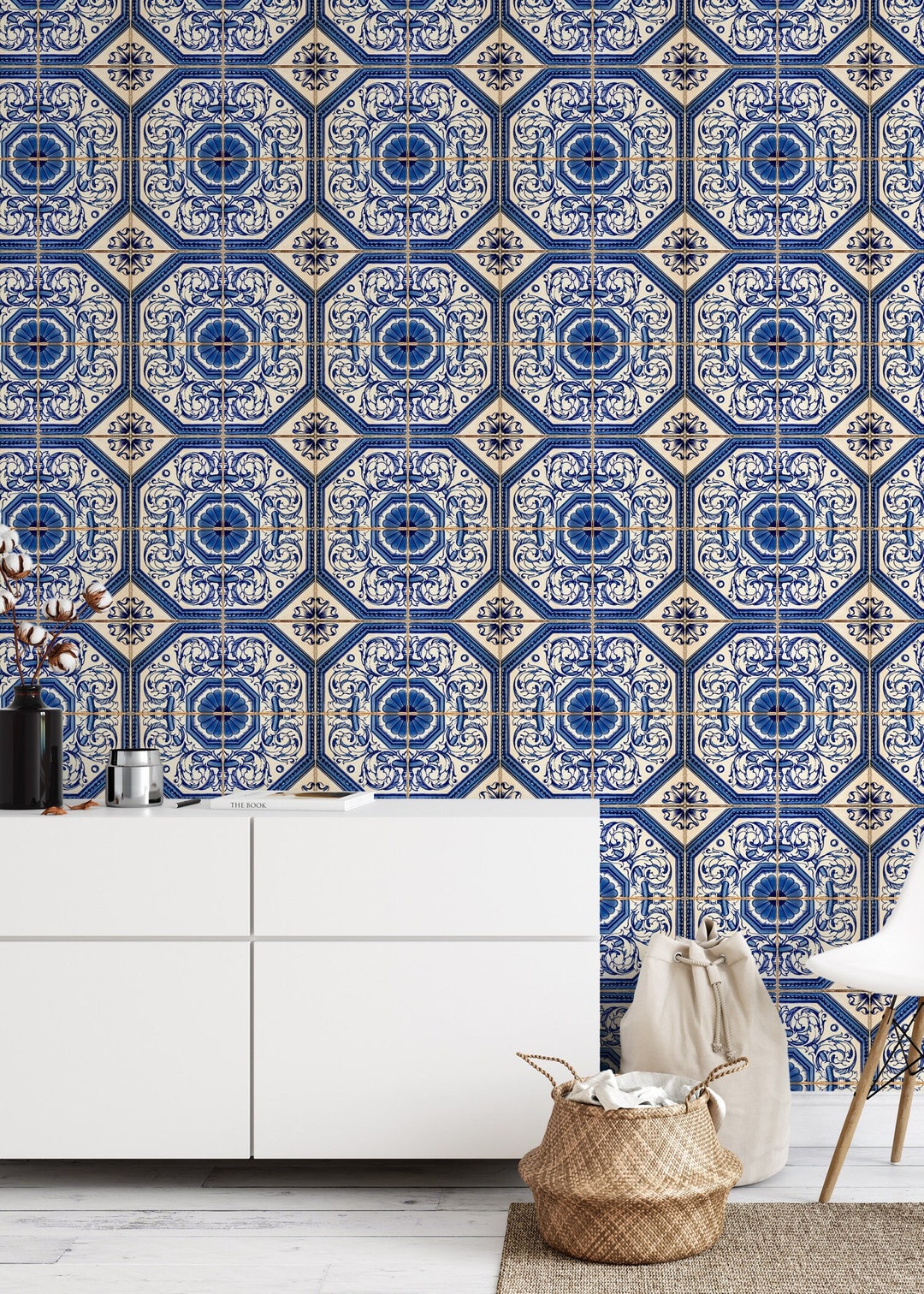 Buy Tiles Wallpaper , 1970s Kitchen Wallpaper, Wallpaper Peel and Stick