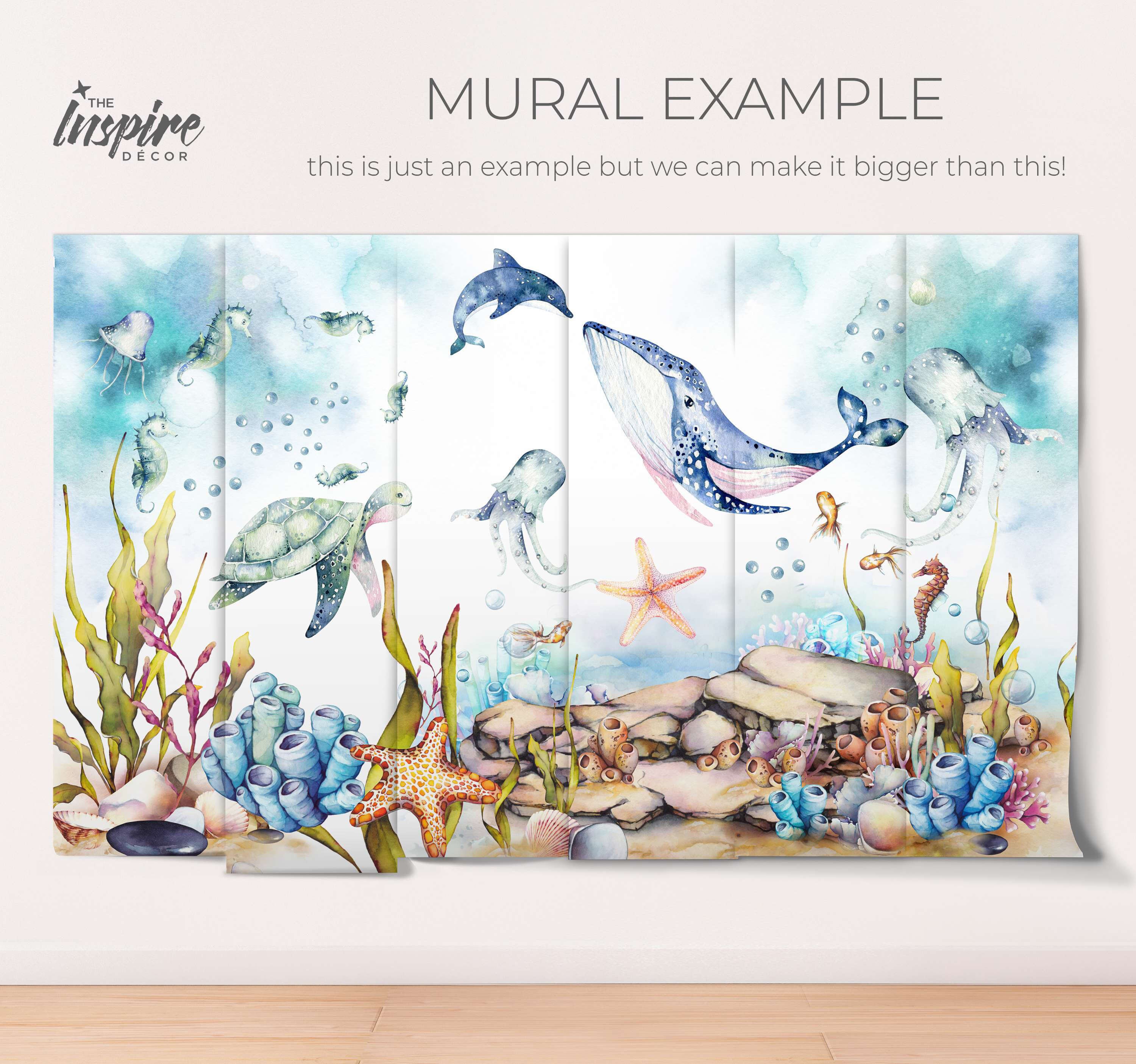 Under the Sea Nursery Wallpaper Children's Removable Etsy