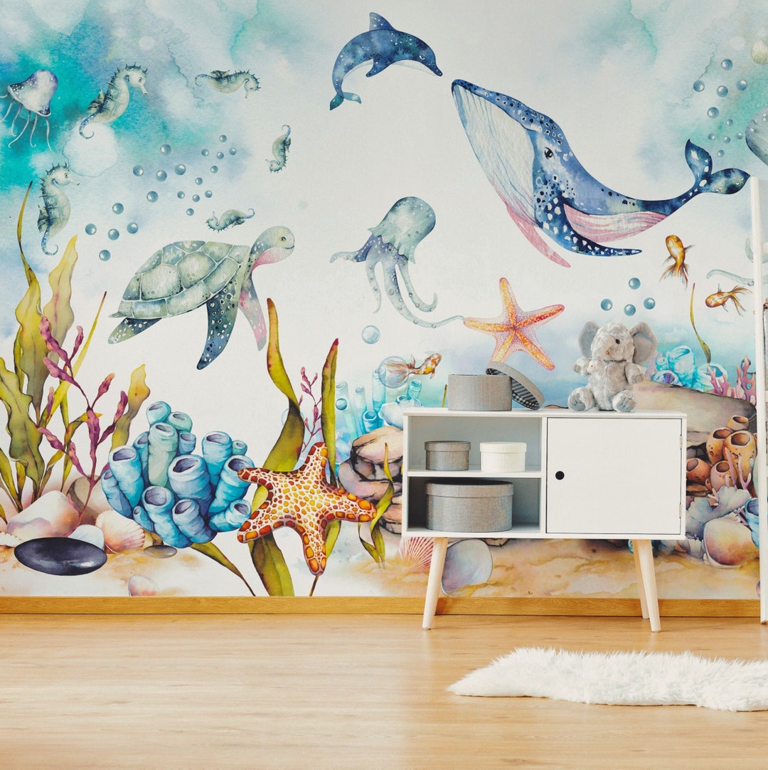 Under the Sea Nursery Wallpaper Children’s Removable - Etsy