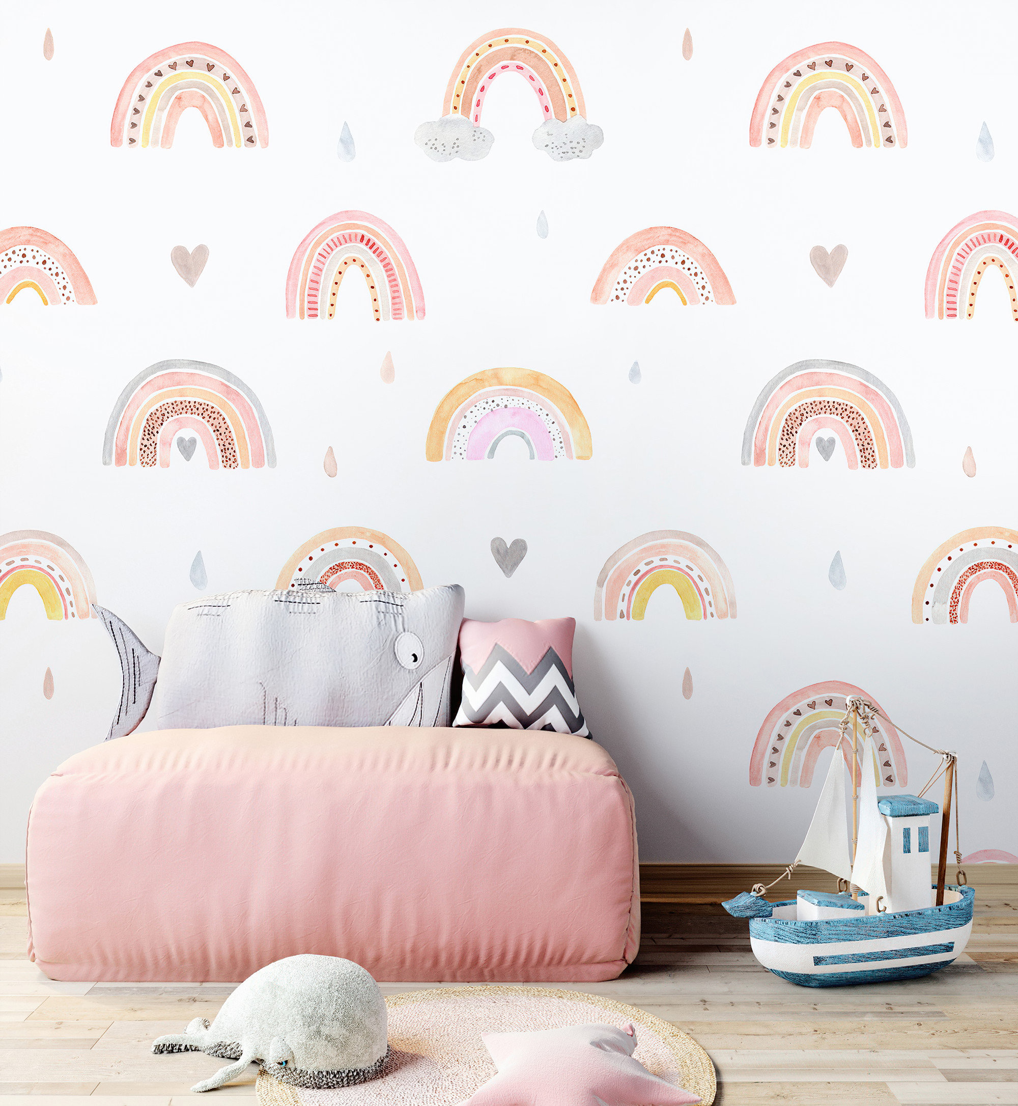 Retro Rainbow Peel And Stick Wall Decal  Roommates  Target