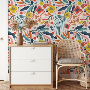 Peel and Stick Wallpaper Removable Wallpaper Boho Wall Decor Home Decor Wall Art Printable Wall Art Room Decor Abstract Wallpaper