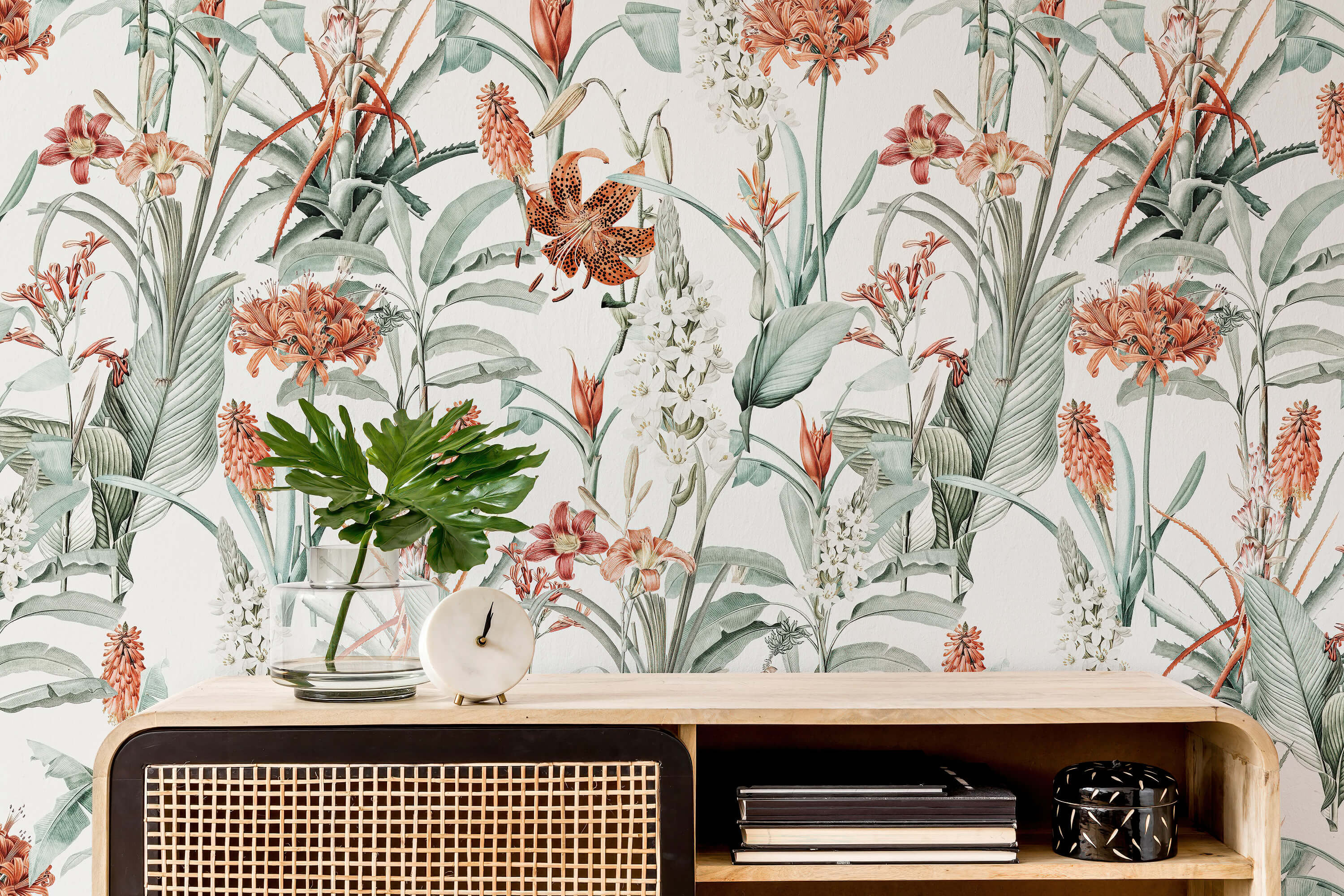 Vintage Botanical Wallpaper Peel and Stick Floral and - Etsy